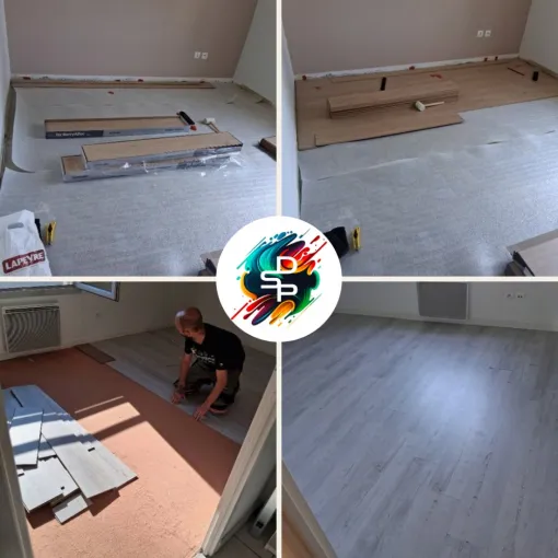 Pose de parquet bois à Nevers., Nevers, Décors Sols Plafonds